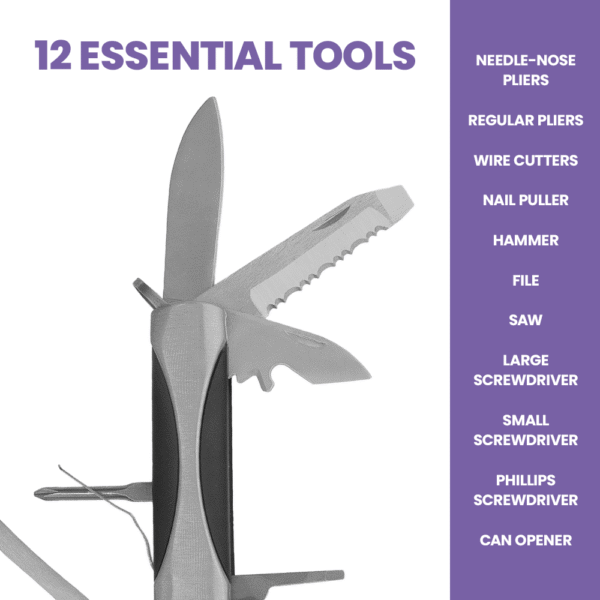 Zenport 12014A 12-in-1 Survival Tool Multi-Function