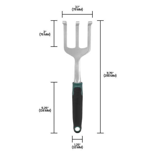 Zenport 15308A 3-Prong Cultivator - 14-Inch