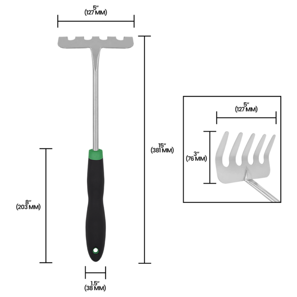 Zenport 15309I Soil Rake