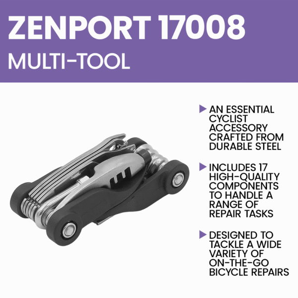 Zenport 17008 17-Function Bicycle Multi-Tool