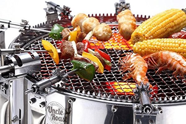 Zenport 860022 Uncle Roast Automatic Rotisserie BBQ Grill