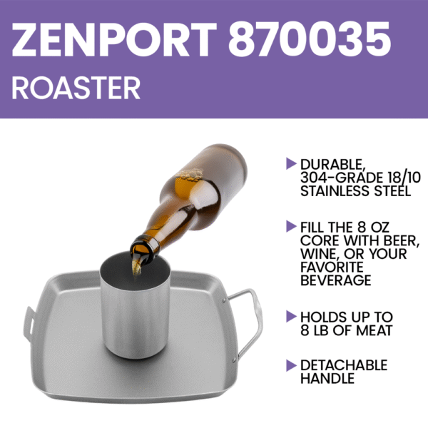 Zenport 870035 Beer Can Chicken Roaster