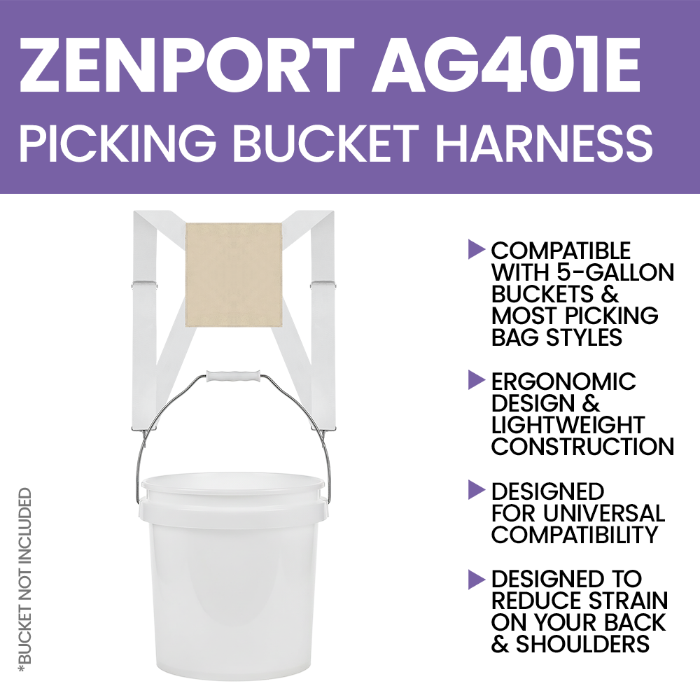 Zenport AG401E Economy Fruit Picking Bucket Harness