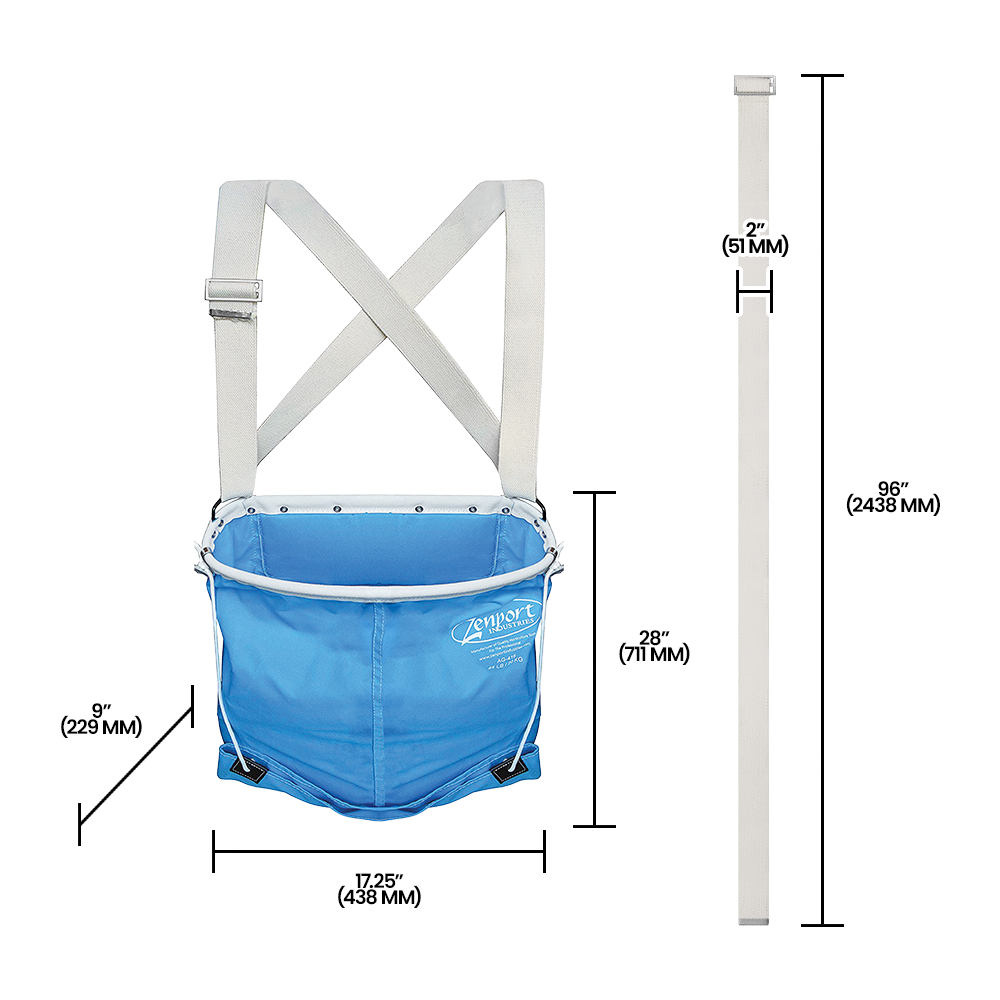Zenport AG416 Agrikon Sling Soft Shell Harvest Fruit, 44-Pound