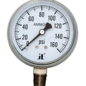 Zenport APG160 Ammonia Gas Pressure Gauge, 160 PSI