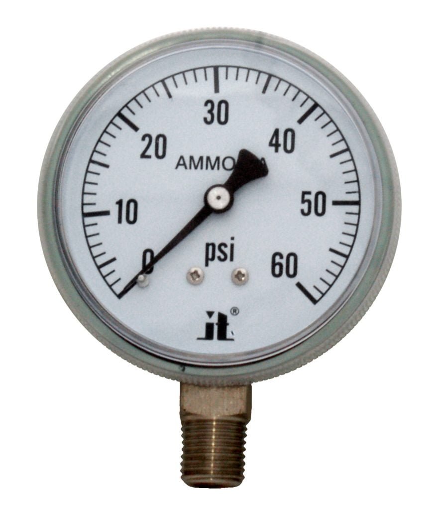 Zenport APG60 Ammonia Gas Pressure Gauge, 60 PSI - Zenport Industries