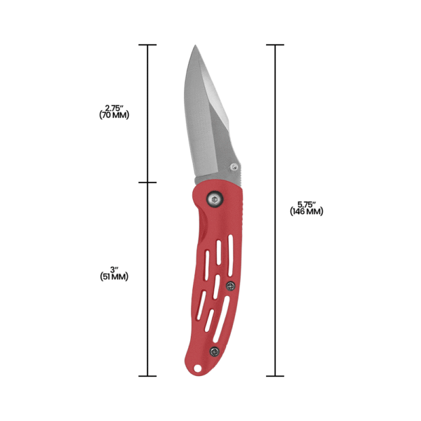 Zenport CSK7021 Deluxe Folding Pocket Knife, Half Serrated Blade, 2.75-Inch