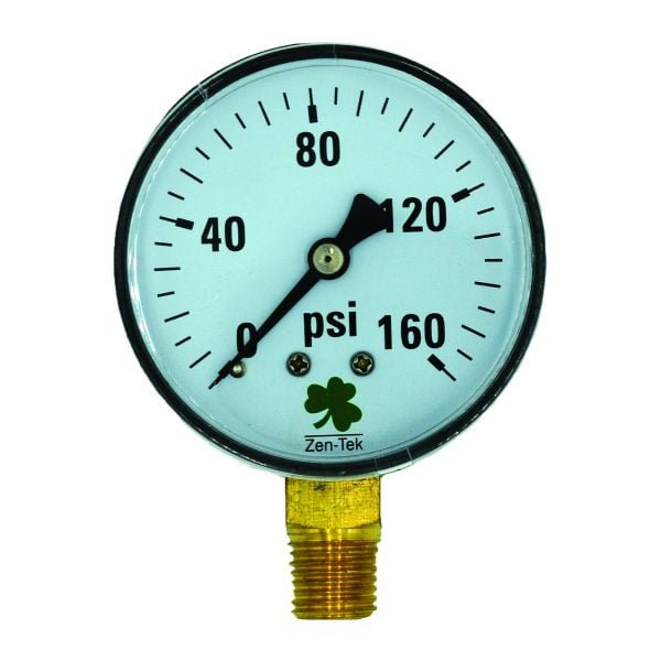 Zenport DPG160 Dry Air Pressure Gauge, 160 PSI