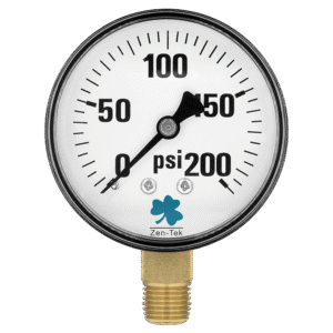 Zenport DPG200 Dry Air Pressure Gauge, 200 PSI
