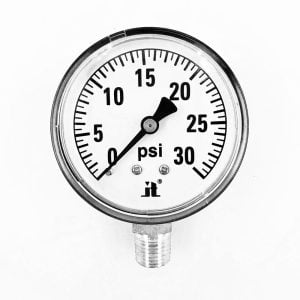 Zenport DPG30 Dry Air Pressure Gauge, 30 PSI