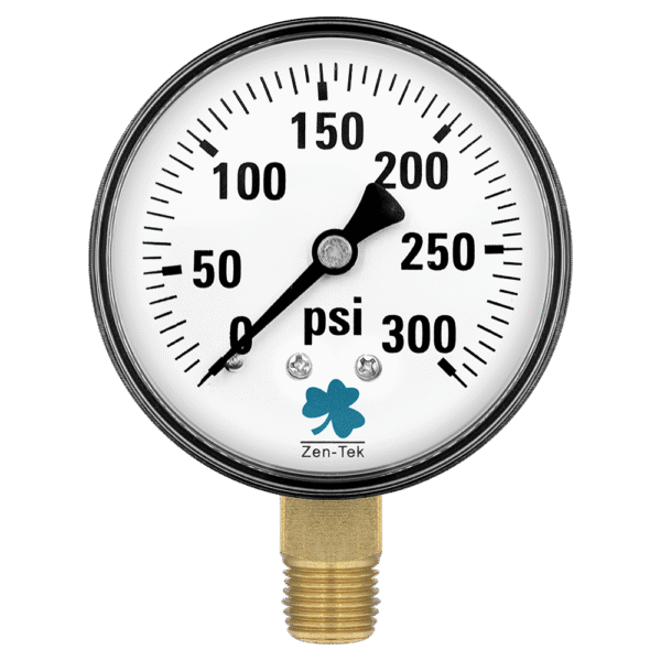 Zenport DPG300 Dry Air Pressure Gauge, 300 PSI