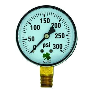 Zenport DPG300 Dry Air Pressure Gauge, 300 PSI