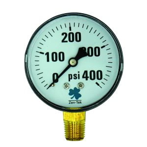 Zenport DPG400 Dry Air Pressure Gauge, 400 PSI