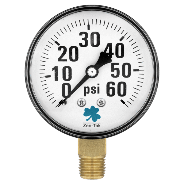 Zenport DPG60 Dry Air Pressure Gauge, 60 PSI