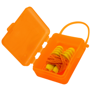 Zenport EP565 Easy-Fit Ear Plugs with Corded Nylon Neck String and Case, Box of 50 pairs