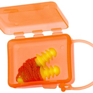 Zenport EP565 Easy-Fit Ear Plugs with Corded Nylon Neck String and Case, Box of 50 pairs