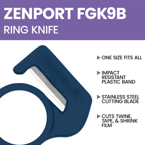 Zenport Speedy Cutter Ring Knife, Blue