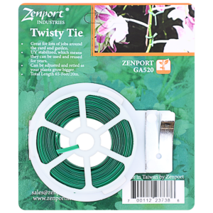 Zenport GA520 Garden Twisty Plant Tie, 65-Feet