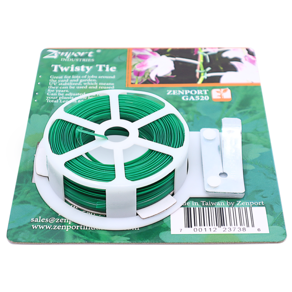 Zenport GA520 Garden Twisty Plant Tie, 65-Feet
