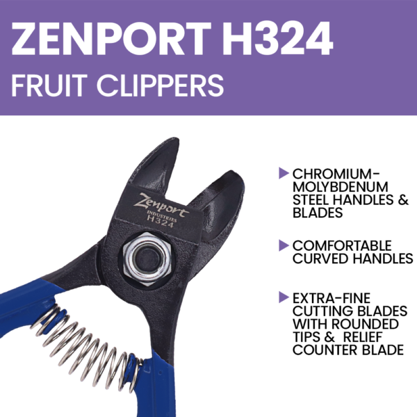 Zenport H324 Fruit Clippers, 4.5-Inch