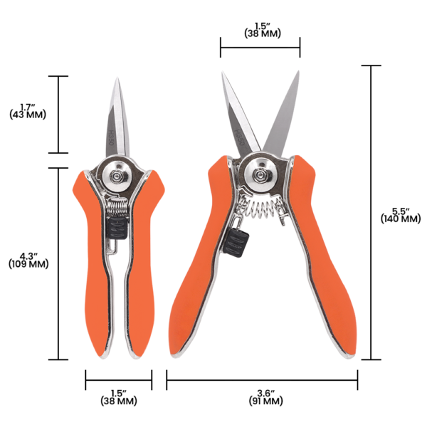 Zenport H350 Micro Trimmer Shear with Twin Blade, 6-Inch Long