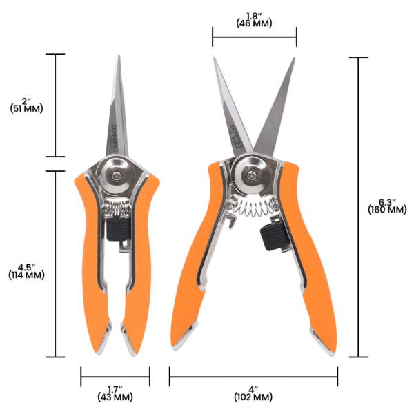 Zenport H350LC Micro-Trimmer Shear with Curved Twin Blade