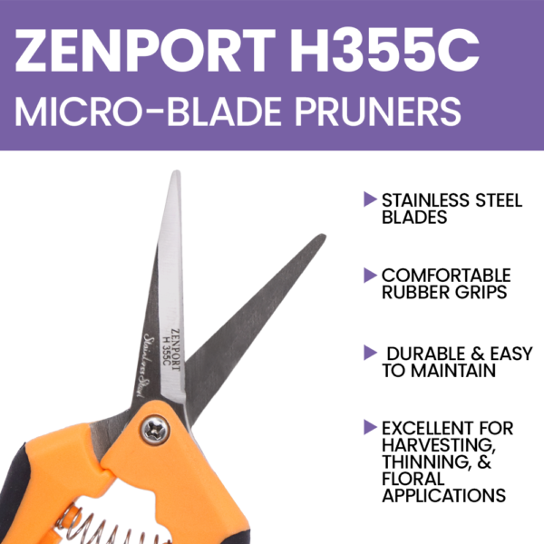 Zenport H355C Hydroponic Curved Microblade Pruner