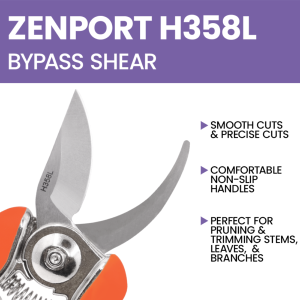 Zenport H358L Micro Trimmer Bypass Shear, 6.5-Inch