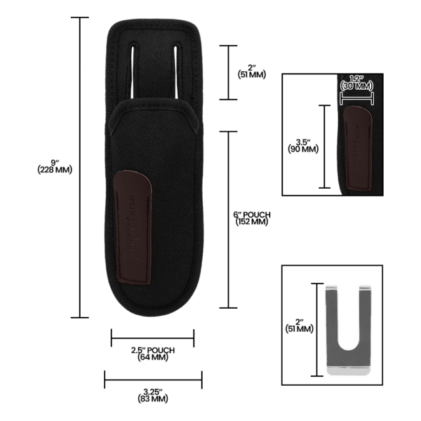 Zenport HJ249 Universal Tool Pouch With Sharpener Pocket