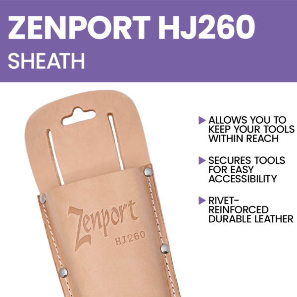 Zenport Holster Leather Pruner Sheath with Belt Loop