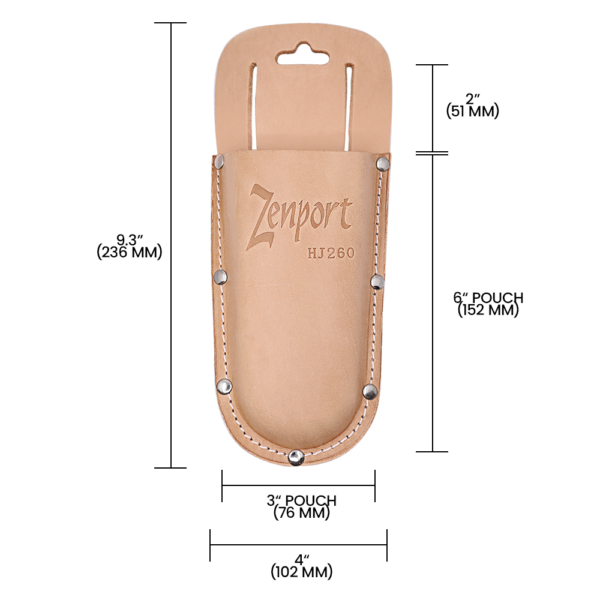 Zenport Holster Leather Pruner Sheath with Belt Loop