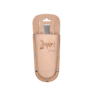 Zenport Leather Pruner Sheath with Belt Loop & Metal Clip, Wide