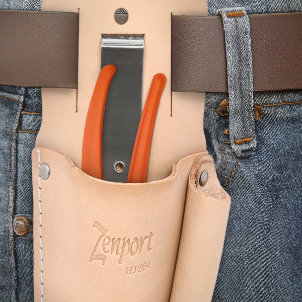 Zenport HJ264 Leather Pruner Sheath w/ Sharpener Pocket