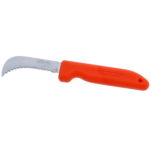 Zenport K104-O Orange Harvest Utility Knife, 3-Inch Blade