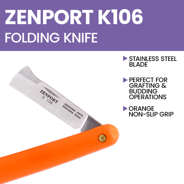 Zenport K106 Grafting and Budding Folding Knife