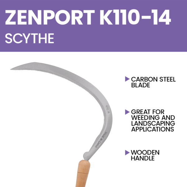 Zenport K110-14 Landscape Scythe, 14-Inch