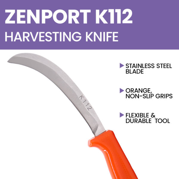 Zenport K112 Banana Knife, 5-Inch Blade