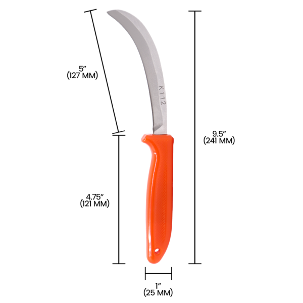 Zenport K112 Banana Knife, 5-Inch Blade