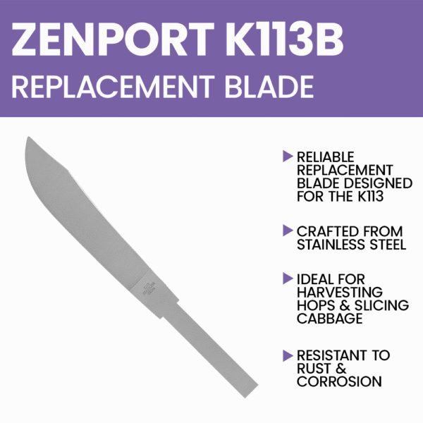 Zenport K113B Butcher Knife Blade Only, 6.75-Inch