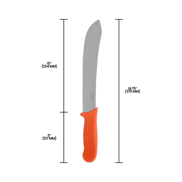 Zenport K119 Butcher Field Harvest Knife, 10-Inch PNG