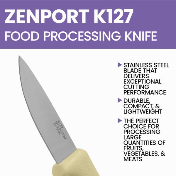 Zenport K127 Food Processing Knife, 3.5-Inch Blade