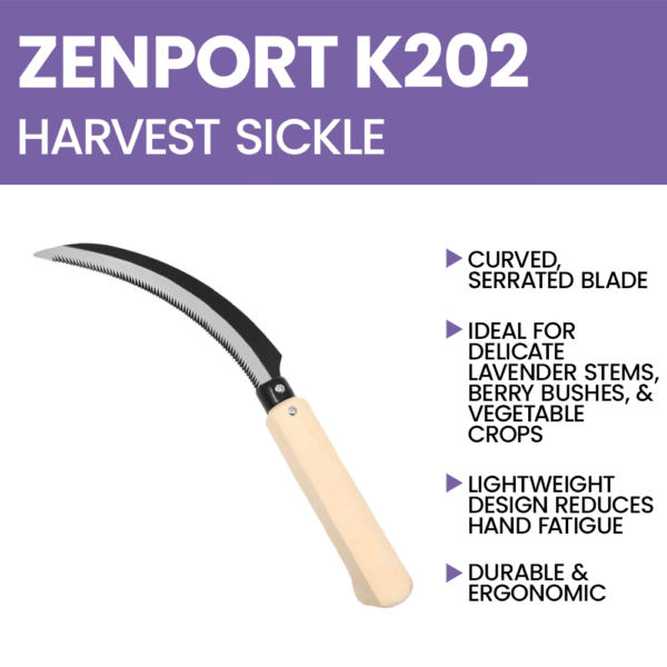 Zenport K202 Lavender Harvest Sickle