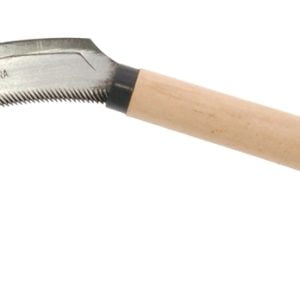 Zenport K205 Harvest Knife Weeding Sickle with Wood Handle, Steel Blade