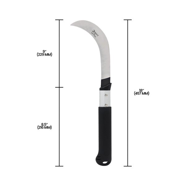 Zenport K316 Harvest Sickle, 9-Inch Blade