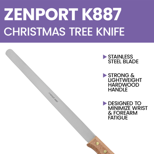 Zenport K887 Christmas Tree Nursery Shearing Knife, Short Handle