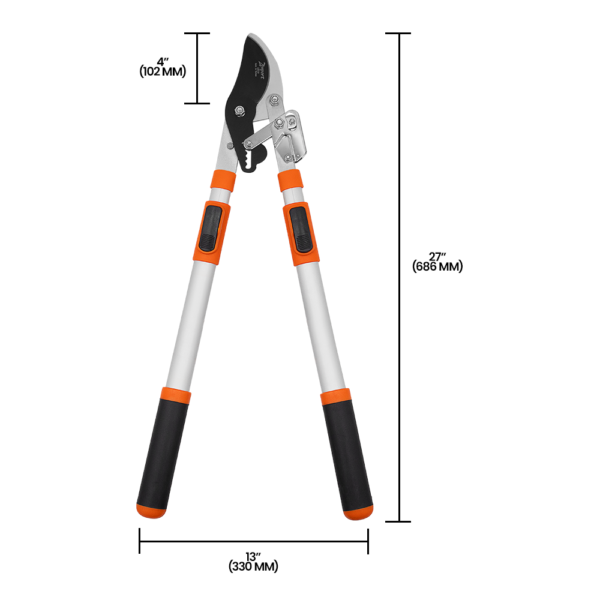 Zenport LRT10 Telescopic Ratchet Bypass Lopper