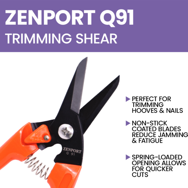 ZenportZenport Q91 Ultra Twig and Hoof Trimming Shears, 7.25-Inch Q91 Ultra Twig and Hoof Trimming Shears, 7.25-Inch