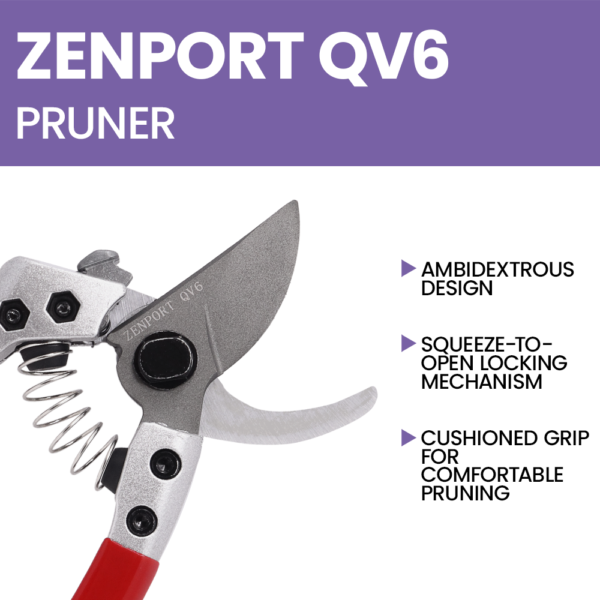 Zenport QV6 Pruning Shear, 6-Inch