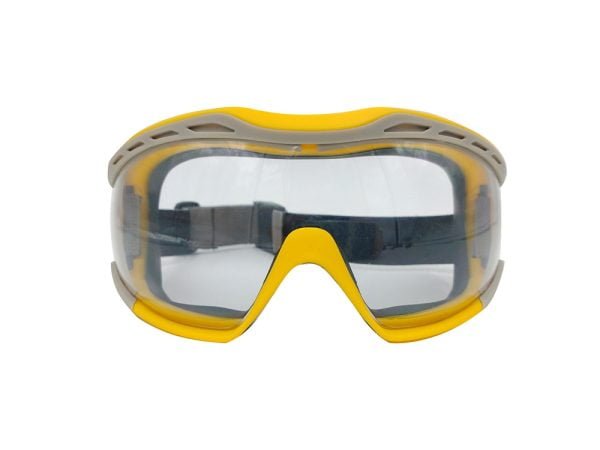 Zenport SG274 Safety Goggles Clear Lens, Flex Seal, Yellow