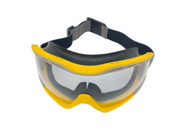 Zenport SG274 Safety Goggles Clear Lens, Flex Seal, Yellow